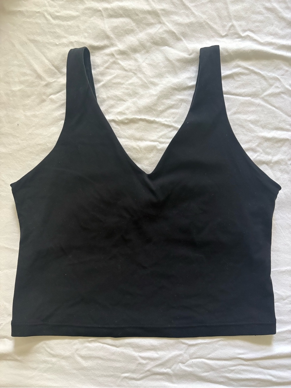Athleta Transcend V-Neck Crop Sports Bra Top